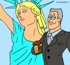 Dibujo Estados Unidos de América pintado por jocelyne