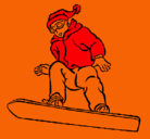 Dibujo Snowboard pintado por valentino6