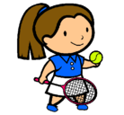 Dibujo Chica tenista pintado por Angiie