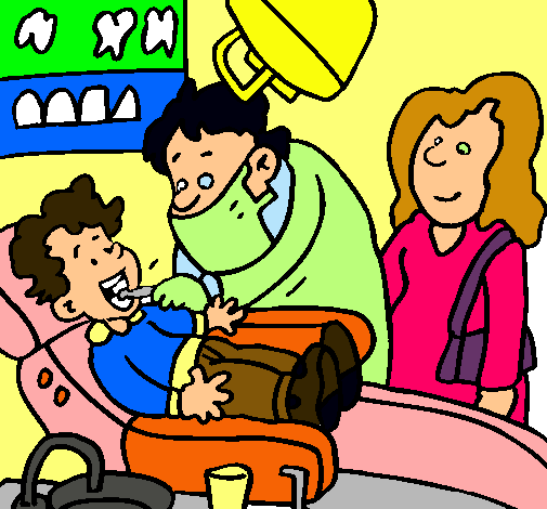 Niño en el dentista