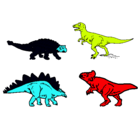Dibujo Dinosaurios de tierra pintado por eric