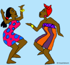 Dibujo Mujeres bailando pintado por ninfa