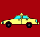Dibujo Taxi pintado por abraham