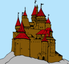 Dibujo Castillo medieval pintado por javier