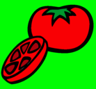 Dibujo Tomate pintado por acristina