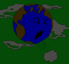 Dibujo Tierra enferma pintado por espectacular