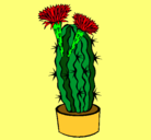 Dibujo Cactus con flores pintado por G*R*R*