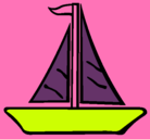 Dibujo Barco velero pintado por marta