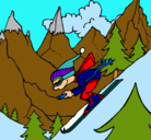 Dibujo Esquiador pintado por nnnnnn