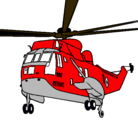 Dibujo Helicóptero al rescate pintado por RENZO