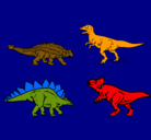 Dibujo Dinosaurios de tierra pintado por thiago