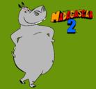Dibujo Madagascar 2 Gloria pintado por sglt