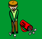 Dibujo Jugador de golf II pintado por Eze