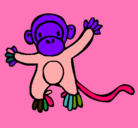 Dibujo Mono pintado por alison