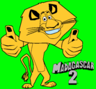 Dibujo Madagascar 2 Alex pintado por geraldinruiz