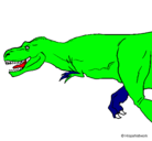 Dibujo Tiranosaurio rex pintado por davidf