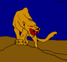 Dibujo Tigre con afilados colmillos pintado por alexisrios