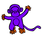 Dibujo Mono pintado por jeffe