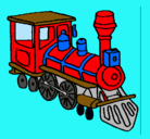 Dibujo Tren pintado por emilka