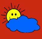 Dibujo Sol y nube pintado por anerkis