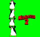 Dibujo Madagascar 2 Pingüinos pintado por brian