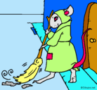 Dibujo La ratita presumida 1 pintado por yenny