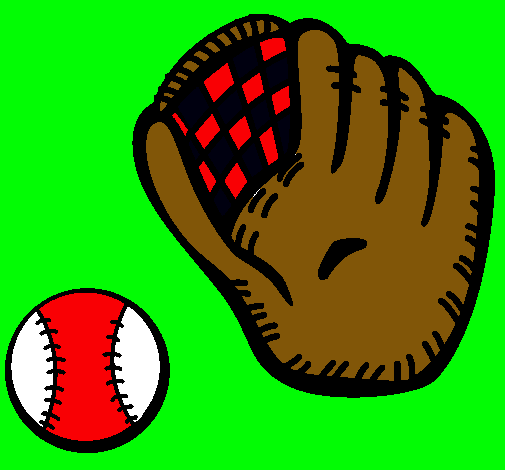 Guante y bola de béisbol