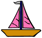 Dibujo Barco velero pintado por paula256