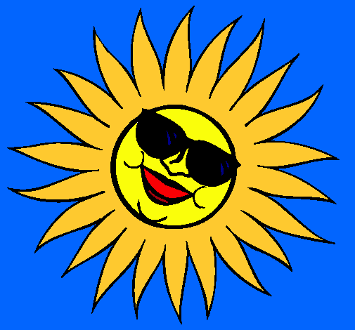 Sol con gafas de sol