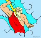 Dibujo Dios Zeus pintado por LASDIVINAS