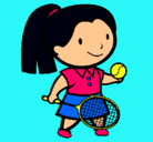 Dibujo Chica tenista pintado por @ndre@*