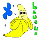 Dibujo Banana pintado por banana