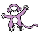 Dibujo Mono pintado por sebastian