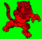 Dibujo Jugador tigre pintado por juanpa