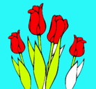Dibujo Tulipanes pintado por MARIAG