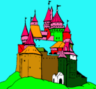 Dibujo Castillo medieval pintado por JULEN