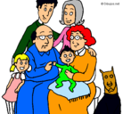 Dibujo Familia pintado por raulian