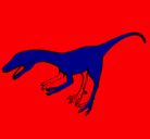 Dibujo Velociraptor II pintado por LA