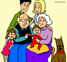 Dibujo Familia pintado por PAOLA