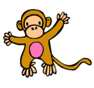 Dibujo Mono pintado por Anastasia