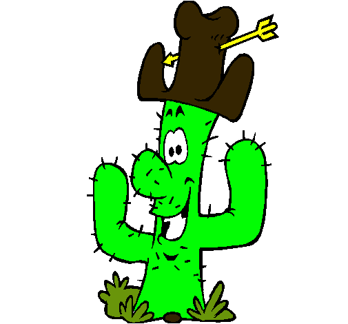 Cactus con sombrero