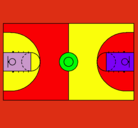 Dibujo Cancha pintado por micaa
