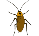 Dibujo Cucaracha grande pintado por daliana