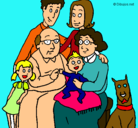 Dibujo Familia pintado por eunice443