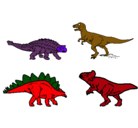 Dibujo Dinosaurios de tierra pintado por edwinchiquito