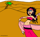 Dibujo Sahara pintado por andrea