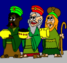 Dibujo Los Reyes Magos pintado por ivan