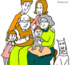 Dibujo Familia pintado por eeee