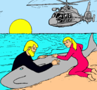 Dibujo Rescate ballena pintado por lauritax