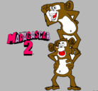 Dibujo Madagascar 2 Manson y Phil pintado por marrrrrttuuuuuuuuuuu